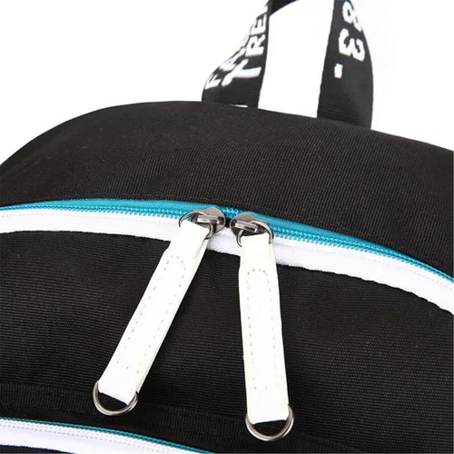 Vista 5 de GO2COSY Anime Demon Slayer Kimetsu no Yaiba Mochila, Negro 9, Mochilas Daypack