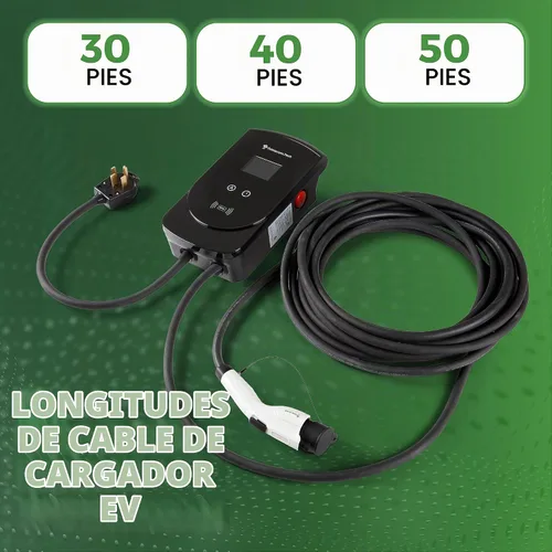 Vista 3 de PRIMECOM.TECH - Estación de carga inteligente para el hogar de vehículos eléctricos de nivel 2 de 50 amperios de 220 voltios para Tesla y todas