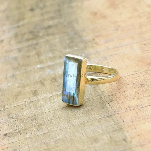 Vista 43 de Anillo de plata de ley maciza superpuesta de oro amarillo de 18 quilates para mujer, anillo de compromiso de plata esterlina, juego de bisel