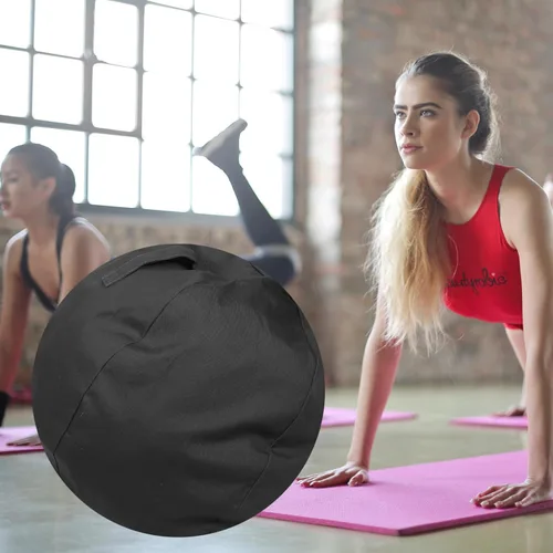 Vista 8 de BESPORTBLE Cubierta de bola de equilibrio, cubierta de bola de ejercicio, cubierta de bola de entrenamiento lavable, protector de pelota