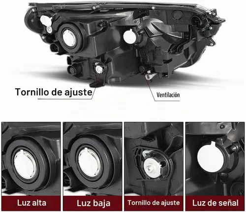 Vista 3 de JSBOYAT Halogen Headlight Assembly Fit for 2016-2018 Toyota RAV4