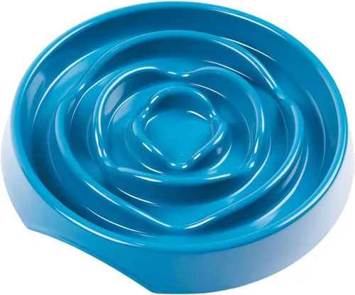 Vista 10 de Messy Mutts Alimentador lento redondo, 8 pulgadas, 2 tazas, naranja Desert Orange