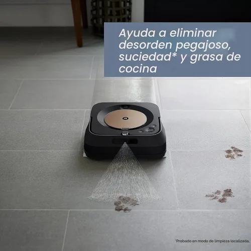 Vista 3 de iRobot Braava jet m6 (6012) Ultimate Robot Mop - Robot barredora con conexión Wi-Fi, Jet Spray, mapeo inteligente, compatible con Alexa, ideal