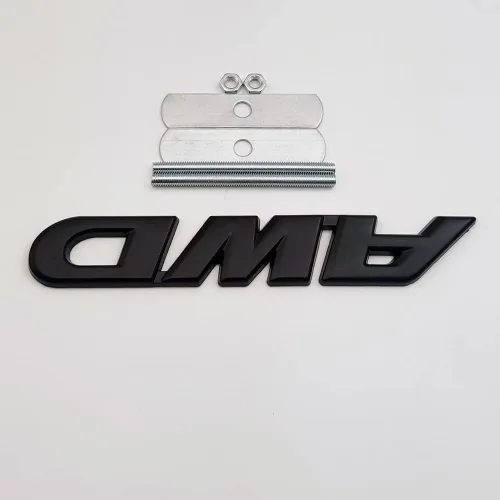 Vista 2 de Emblema de metal 3D de la parrilla delantera del coche con logotipo de AWD de tracción en las cuatro ruedas, 4 x 4, repuesto deportivo todoterreno