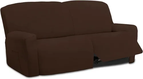 Vista 36 de Easy-Going - Funda elástica de microfibra para sofá reclinable seccional, suave vellón ajustable a tu sofá de 2 cuerpos, lavable, protector
