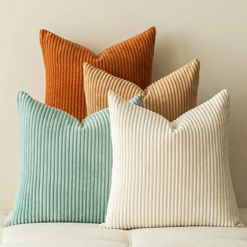 Vista 15 de LANANAS Fundas de almohada neutrales para sofá de 18x18 pulgadas, juego de 4 fundas decorativas de estilo granja boho para sala de estar, sofá