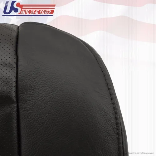 Vista 8 de 2006 F250 para Harley-Davidson pasajero parte inferior perforada cubierta de asiento de cuero negro