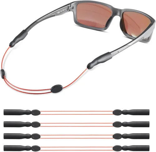 Vista 16 de Correa para gafas, correa ajustable sin cola para lentes de sol y gafas, correas de cable, soportes para gafas alrededor del cuello, cordón