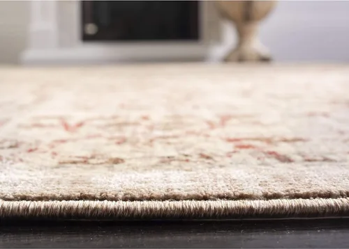 Vista 5 de Safavieh Infinity Collection INF593D - Camino (6.6 x 26.2 ft), color beige y amarillo