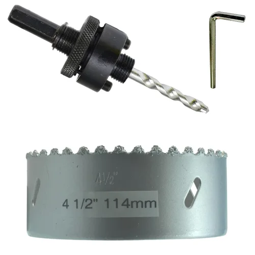 Vista 11 de Kit de extensión y eje de sierra perforadora de 7/16 pulgadas: 2 ejes hexagonales de 1/2 pulgadas y extensión de 12 pulgadas para sierras