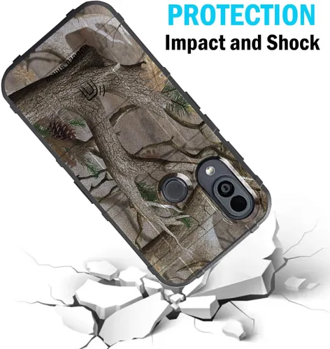 Vista 4 de Nakedcellphone Special Ops Series - Funda para teléfono CAT S62 Pro, diseño de camuflaje Protector resistente, cubierta flexible de TPU