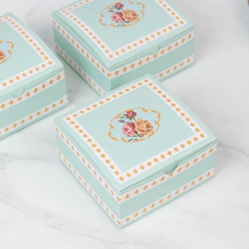 Vista 13 de Efavormart - Paquete de 25 cajas de regalo impresas en oro negro con texto en inglés "Thank You", 4 x 4 x 2 pulgadas, cajas de regalo de cartulina