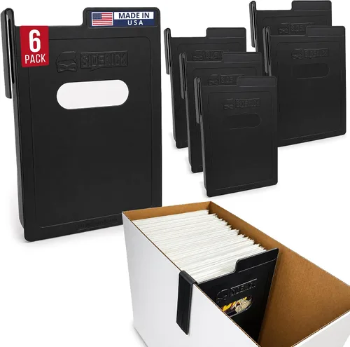 Vista 9 de SIDEKICK Divisor de caja de cómics (individual) caja corta/larga, el divisor de almacenamiento de cómics se mantiene en su lugar para proteger lo
