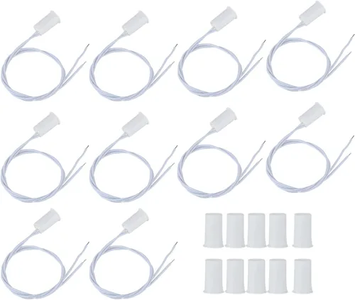 Vista 6 de Keenso Sensor magnético de ventana de puerta con cable de 10 piezas - Protección confiable del sistema de alarma para el hogar