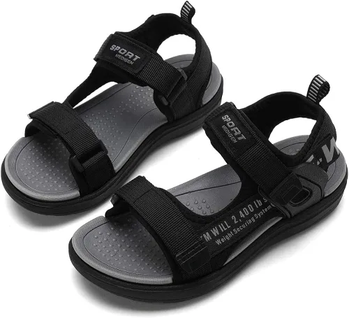 Vista 6 de kulebear Sandalias deportivas de verano para niños senderismo playa al aire libre puntera abierta sandalias deportivas para niños