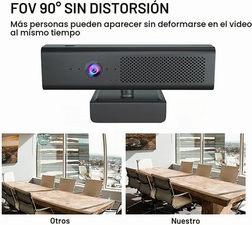 Vista 9 de Cámara y altavoz con micrófono para computadora de escritorio