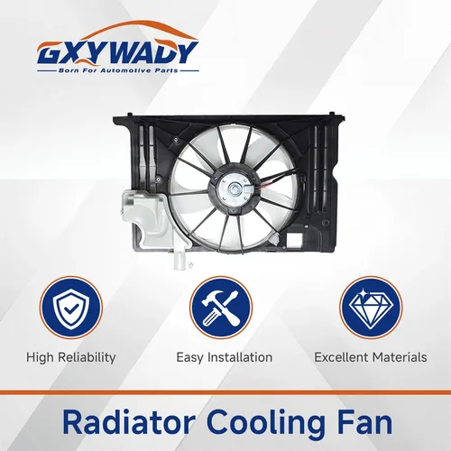 Vista 2 de GXYWADY Reemplazo del ventilador de refrigeración del radiador para 163610T041 1647123030 TO3115181 Reemplazo para Corolla SE/XLE/XSE 2014-2019