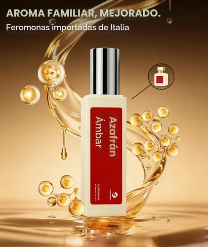 Vista 4 de purefittech Aceite de perfume de feromonas para mujeres, aceite de perfume de feromonas de larga duración con fragancia de ámbar azafrán, 0.68 onzas