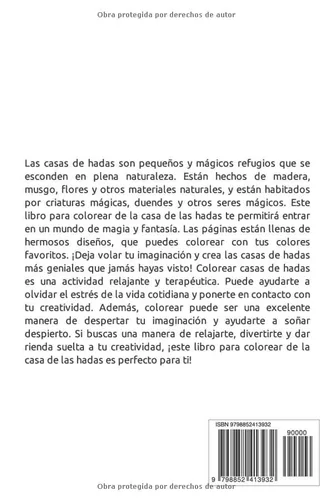 Vista 2 de 100 Casas de hadas para ser coloreado - Vol 1 (Spanish Edition)