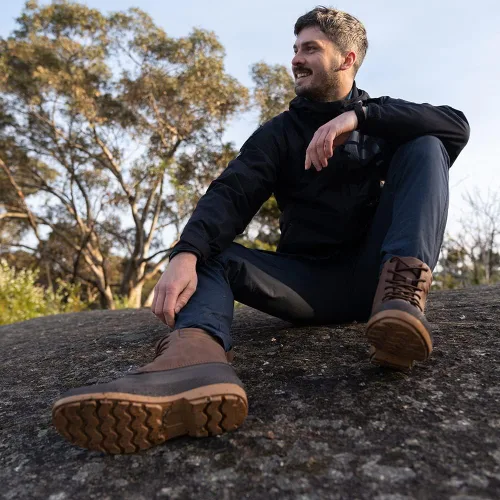 Vista 6 de ALEADER Botas clásicas de pato para hombre, botas de nieve impermeables aisladas