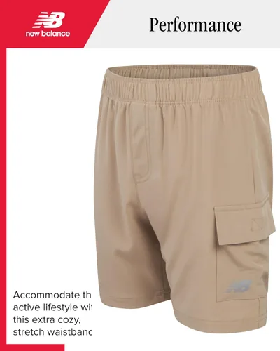 Vista 5 de New Balance Conjunto de pantalones cortos deportivos para niños, 2 piezas, camiseta polo de golf de manga corta y pantalones cortos deportivos