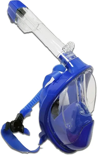 Vista 2 de VOS Full Face Snorkel Mask for Kids and Adults 180°Panoramic View/Anti-Fog/Anti-Leak Scuba Mask with Camera Mount Snorkeling Gear for Adults
