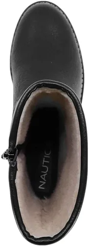 Vista 4 de Nautica Botas de invierno para mujer botas de senderismo cordones cremallera
