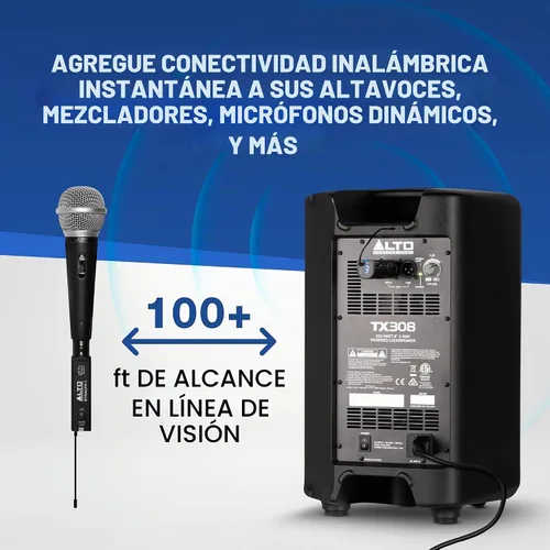 Vista 2 de ALTO Sistema de audio inalámbrico Stealth 1 Mono UHF XLR