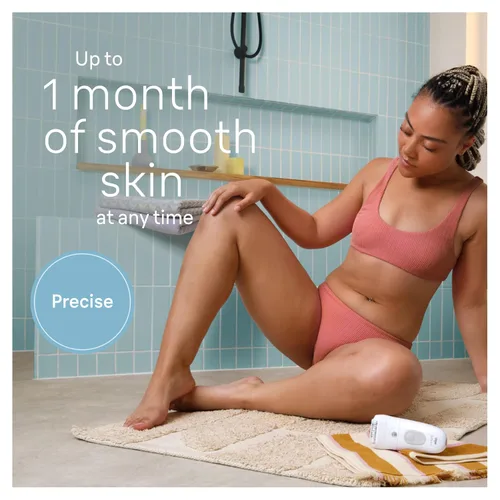 Vista 3 de Braun Depiladora Silk-épil 5, dispositivo de depilación, afeitadora y recortadora para mujer, húmeda y seca, incluye tapa de contacto para la piel