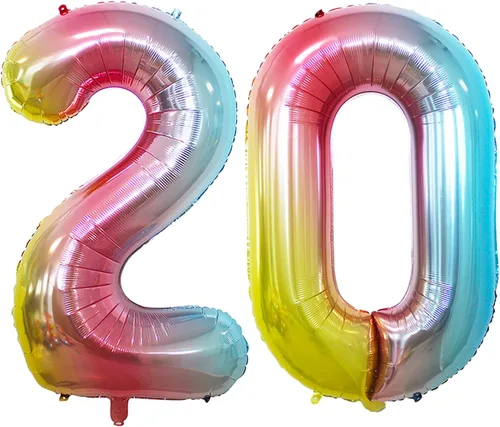 Vista 365 de Goer, conjunto de globos de papel aluminio para decoraciones de cumpleaños, globos de las letras de feliz cumpleaños y de números Oro