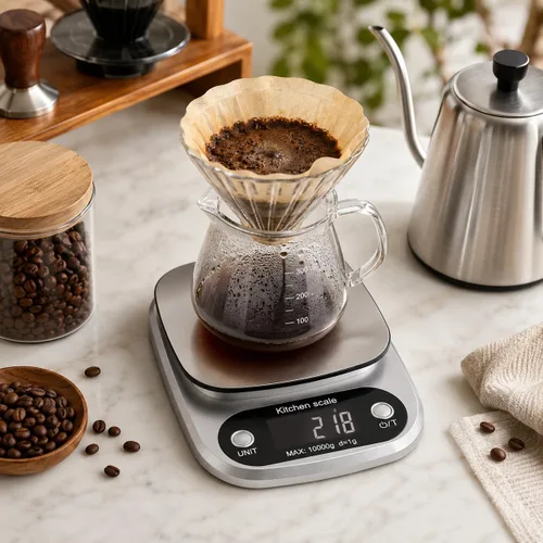Vista 6 de Báscula de Alimentos 22lb Peso en Gramos, Básculas Digitales de Cocina y Onzas para Cocinar, Hornear