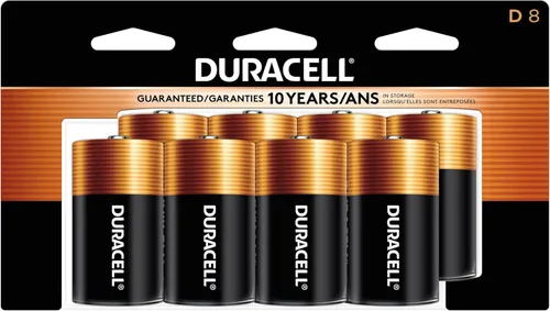 Vista 8 de Duracell - Pilas alcalinas CopperTop D con paquete resellable - Batería D multiusos de larga duración para el hogar y la empresa - 8