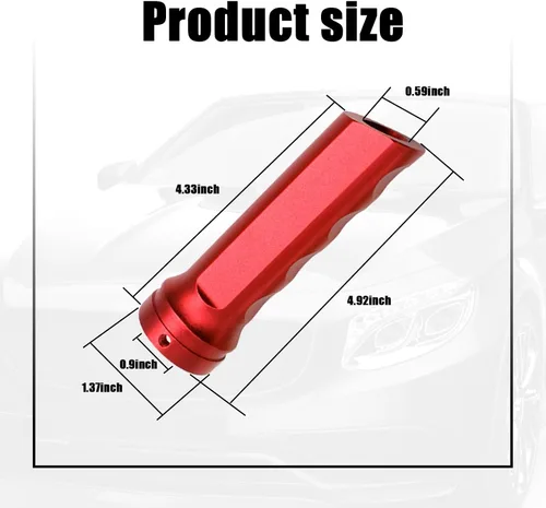 Vista 2 de Fogfar 1 funda para freno de mano, cubierta de freno de mano de aluminio para automóvil, protector de mango manual, juego de modificación de mango