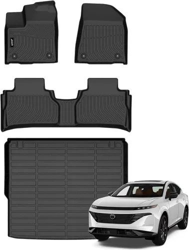 Vista 47 de Juego completo de tapetes de auto para todo tipo de clima, revestimiento automotriz para piso y maletero