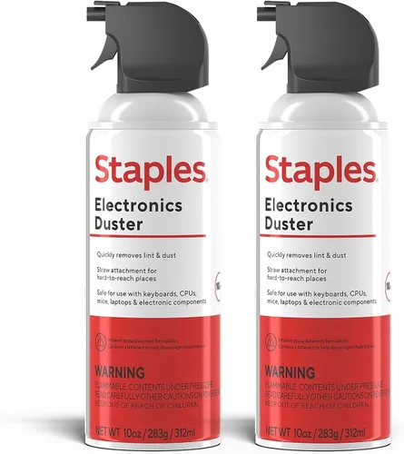 Vista 9 de Staples Plumero de aire comprimido – 10 oz. Lata para electrónica, teclados y dispositivos de oficina