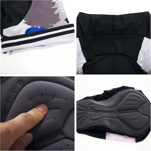 Vista 7 de Conjunto de pantalones cortos de ciclismo acolchados para hombre