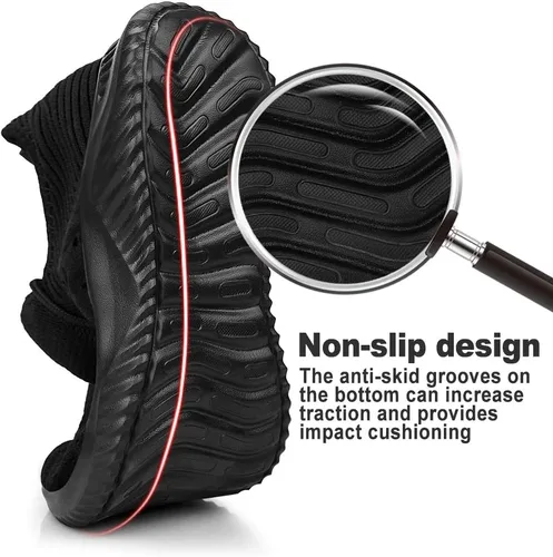 Vista 2 de Feethit - Tenis de correr para hombre, ligeros, transpirables, antideslizantes, cómodos y a la moda, tenis para caminar