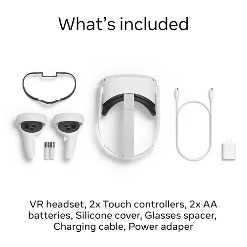 Vista 5 de Meta Quest 2 Advanced All-In-One Virtual Reality Headset 256 GB Get Meta Quest 2 with GOLF and Space Pirate Trainer DX included