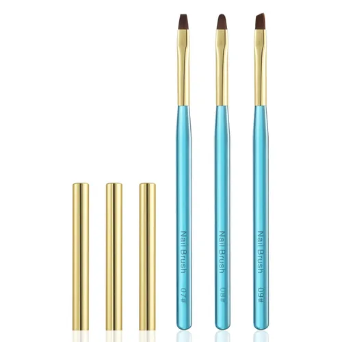 Vista 10 de Cepillos de limpieza de uñas, cepillos de uñas para limpiar errores de esmalte en las cutículas, cepillo de uñas resistente a acetona, cepillos
