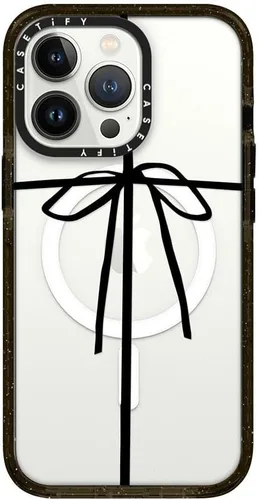 Vista 291 de CASETiFY Funda Impact para iPhone 13 [Protección contra caídas de grado militar 4X de 8.2 pies/Compatible con Magsafe] - #1 Mom - Transparente