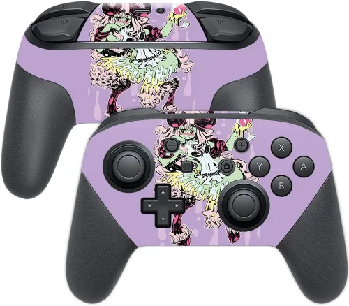 Vista 20 de MightySkins Skin compatible con Nintendo Switch Pro Controller - Alien Battle Funda protectora de vinilo duradera y única Fácil de aplicar