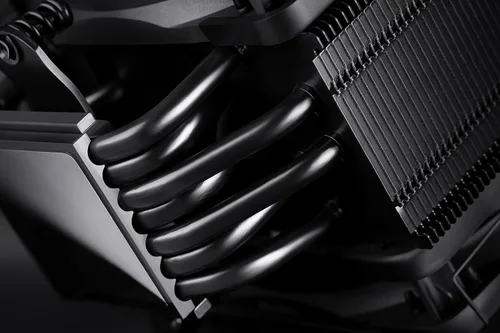 Vista 6 de Noctua NH-U12A chromax.negro, Enfriador de CPU de torre única de 120mm (negro) 158mm Height, High-End Low-Noise Cooling, For Intel & AMD, Dual