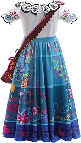 Vista 2 de Encanto Mirabel - Vestido para niñas disfraz de princesa Isabela Madrigal disfraz de Halloween