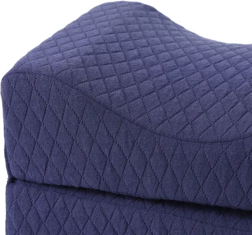 Vista 7 de Almohada de rodilla de espuma viscoelástica para personas que duermen de lado, suave cojín ergonómico de elevación curva, alivio del dolor