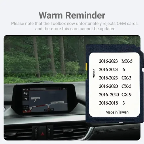 Vista 5 de La última tarjeta SD de navegación GPS BHP166EZ1T se adapta para 3 6 CX-3 CX-5 CX-9 MX-5