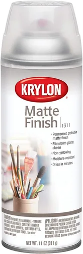Vista 4 de Krylon K01306 Spray Fijador Trabajable Transparente, Aerosol de 11 onzas, Mate