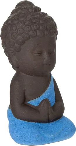 Vista 6 de Mini estatua de Buda, estatua de Buda de bolsillo, pequeña estatua de Buda, estatua de Buda bebé, escultura de Buda pequeña, Buda sentado, Buda