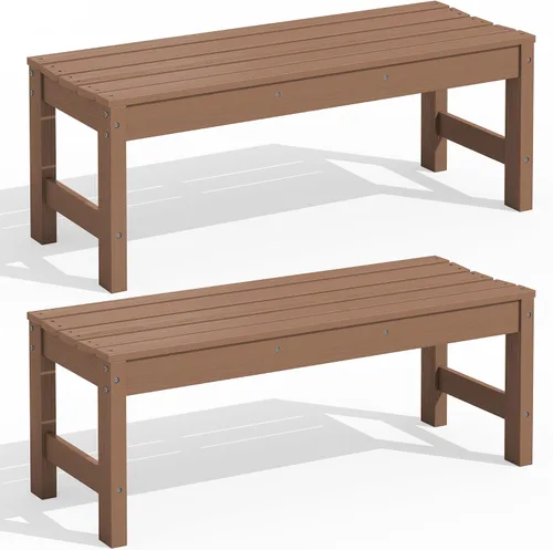 Vista 21 de SERWALL 2-Person Backless Outdoor Bench 56 Inches, Aruba