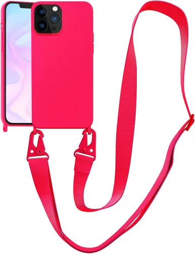 Vista 58 de Funda compatible con iPhone 8 Plus, iPhone 7 Plus/6 Plus/6S Plus con cordón, funda cruzada para iPhone con correa ajustable de silicona para iPhone