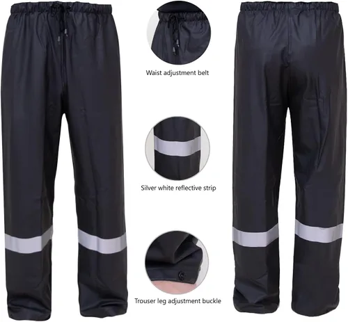 Vista 3 de Rain Suits for Men Waterproof Work Heavy Duty Rain Suit Rain coats Rain Gear Jacket and Pants Rainwear